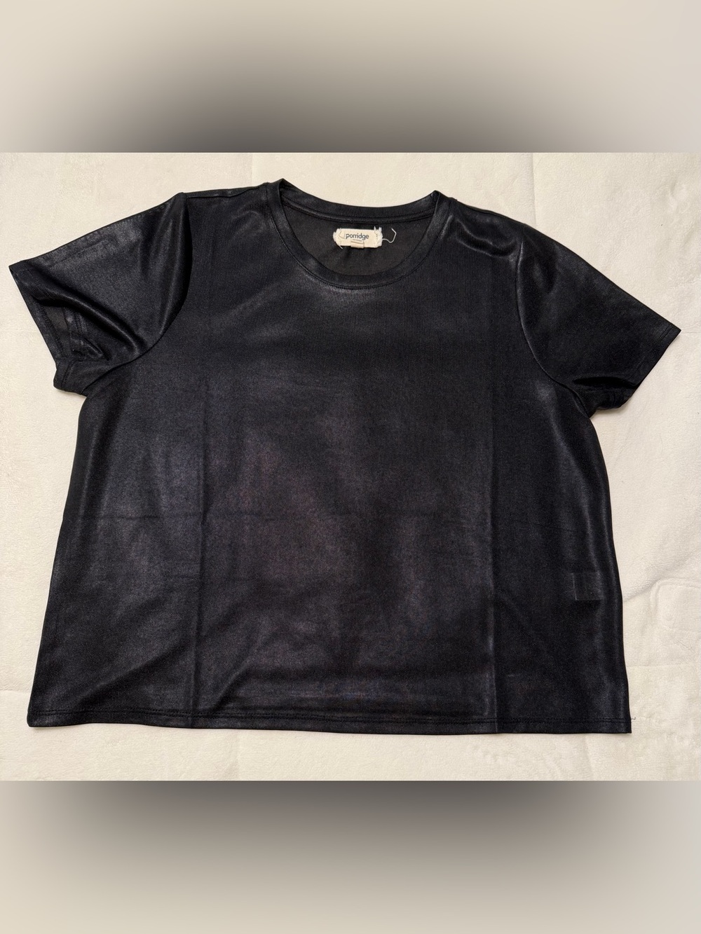 Anthropologie Porridge Shine Glam Tee, L